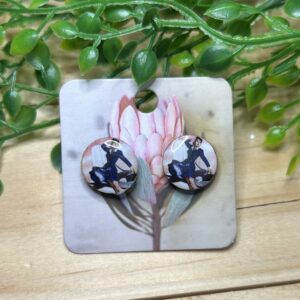Dancing Lady Stud Earrings