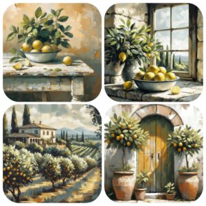 Coaster Tuscan Lemon (4)