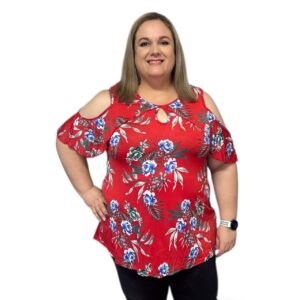 Red Plus Size Top