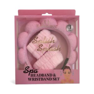 Pink Headband & Wristband Set