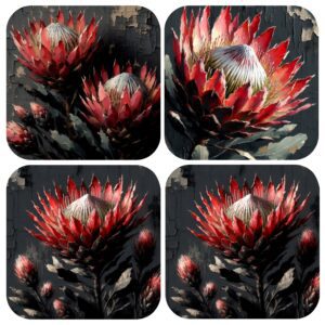 Coaster Protea On Black