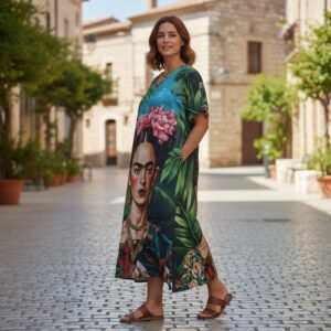 Frida Khalo Long Dress