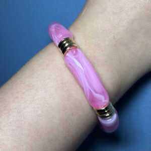 Pink And Gold Bracelet