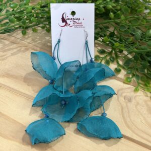 Turquoise Long Petal Earrings