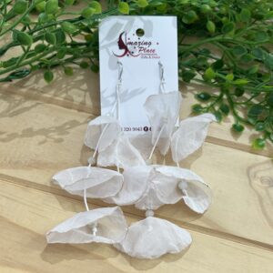Ivory Silky Petal Earrings