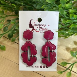 Magenta Earrings