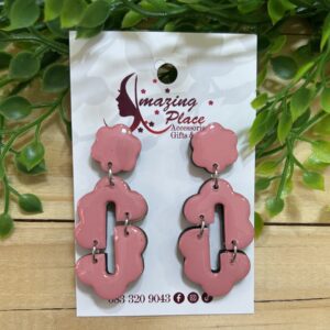 Salmon Pink Earrings