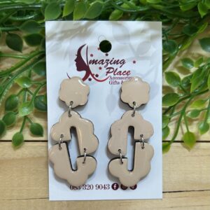 Beige Earrings