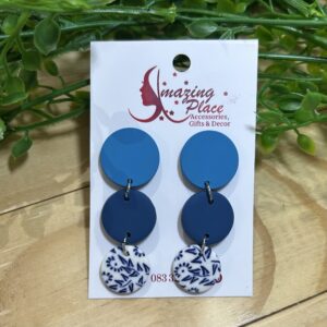 3 Tier Circle Earrings