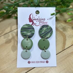 3 Tier Circle Earrings