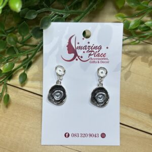 Black Swirl Earrings