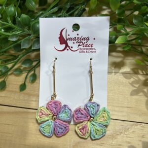 Colorful Flower Earrings