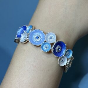 Blue Circle Bracelet
