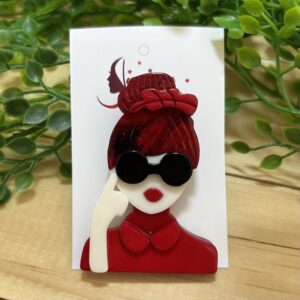 Red Brooch