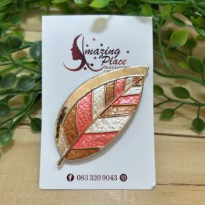 Orange Magnetic Brooch