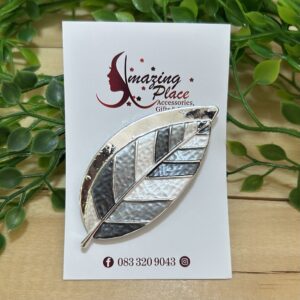 Grey Scale  Magnetic Brooch