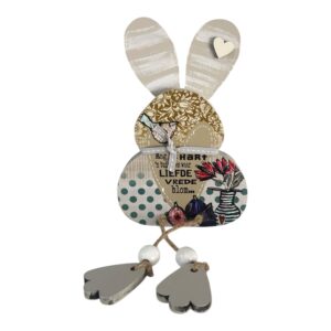 Wooden Sitting Bunny