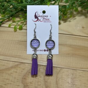 Purple Earrings