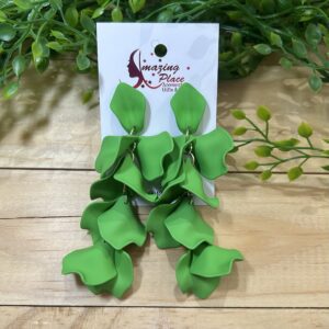 Green Jellyfish Earrings