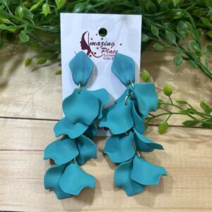 Teal Jellyfish Earrings