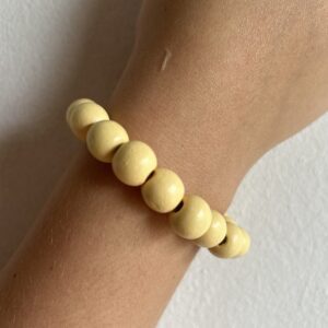 Butter Yellow Beaded Bracelet