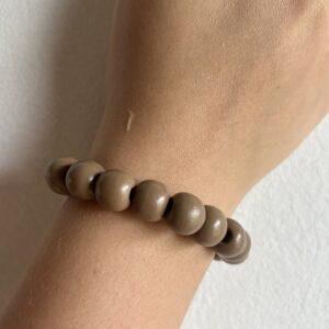 Muddy Brown Wooden Beaded Bracelet