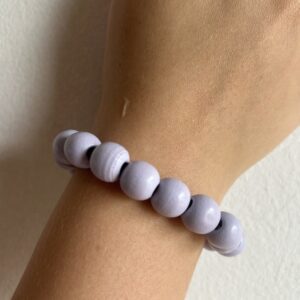Light Purple Wooden Beaded Bracelet