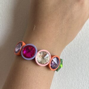 Rainbow Rhinestone Braccelet