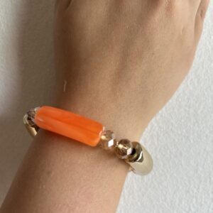 Orange And Gold Bracelet