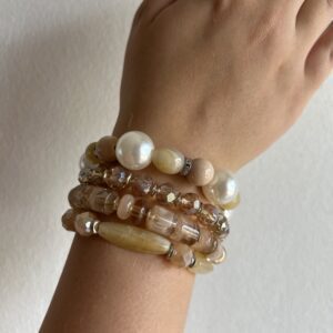 Beige Bracelet Set
