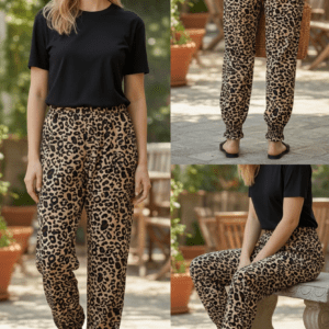 Leopard Print Harem Pants
