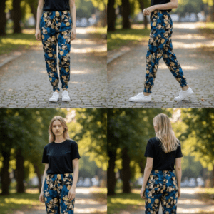 Blue And Yellow Harem Pants