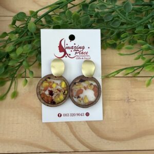 Neutral Resin Earrings