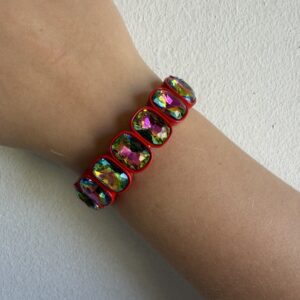 Red Rhinestone Bracelet