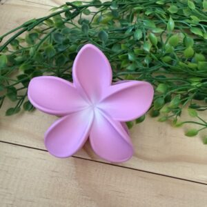 Pink Flower Claw Clip