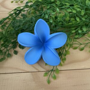 Blue Flower Claw Clip