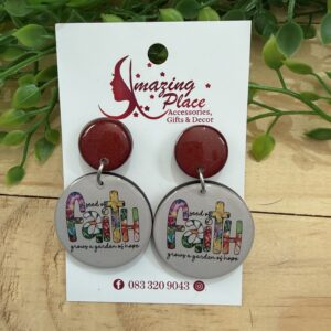 Red Inspirational Earrings
