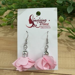 Soft Pink Petal Earrings