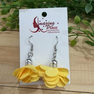 Yellow Petal Earrings