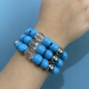 Blue Spiral Bracelet