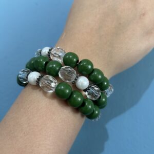 Green Spiral Bracelet