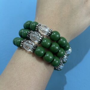 Green Spiral Bracelet