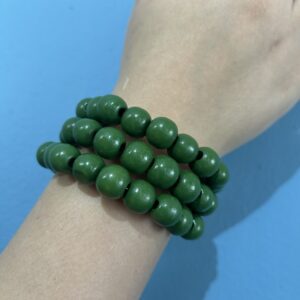 Green Spiral Bracelet