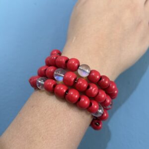 Red Spiral Bracelet