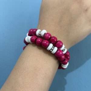 Pink Spiral Bracelet