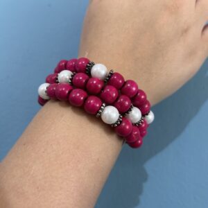 Pink Spiral Bracelet