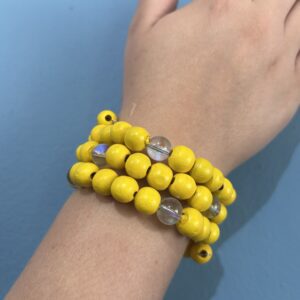 Yellow Spiral Bracelet