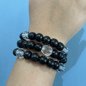 Black Spiral Bracelet