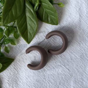 Brown Hoop Earrings