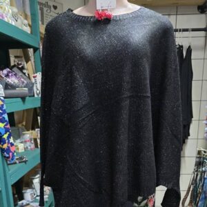 Black Glitter Knit Jersey